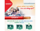 CADIVI RA MẮT SẢN PHẨM DÂY ĐIỆN KHÔNG CHÌ LF ( Lead-Free) Giảm ô nhiễm môi trường