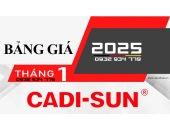 BẢNG GIÁ CADISUN 2025 ( Tháng 1/2025 )