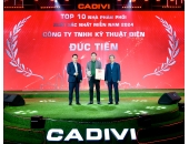 CÔNG TY TNHH KỸ THUẬT ĐIỆN ĐỨC TIẾN – VINH DỰ LỌT TOP 10 NHÀ PHÂN PHỐI CADIVI XUẤT SẮC NHẤT MIỀN NAM 2024!