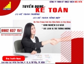 TUYỂN NHÂN VIÊN - KẾ TOÁN 