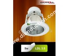 Đèn downlight âm trần Duhal viền sơn trắng LDL3.5